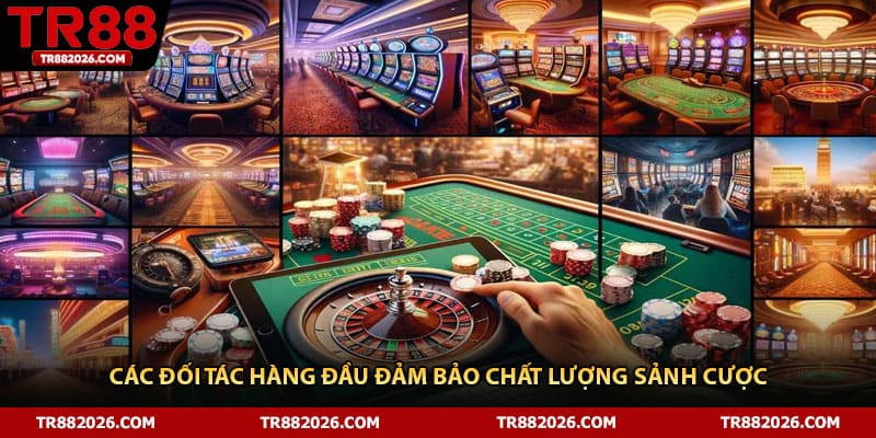 Các đối tác hàng đầu đảm bảo chất lượng sảnh cược